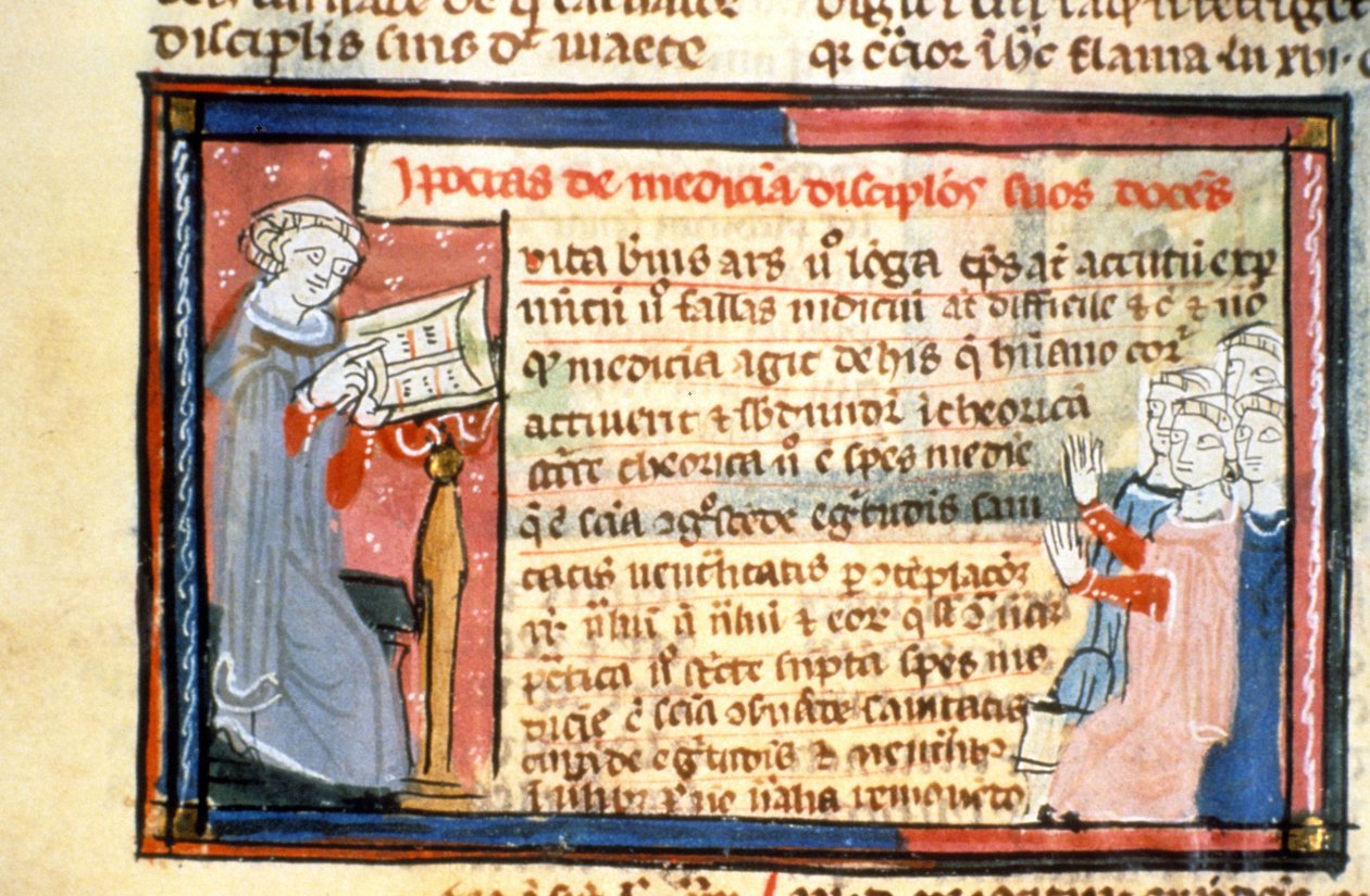 Hippokratész (-460 - -377) versenyt ad - A középkor megvilágítása (ref.418 alkotó: Unknown artist