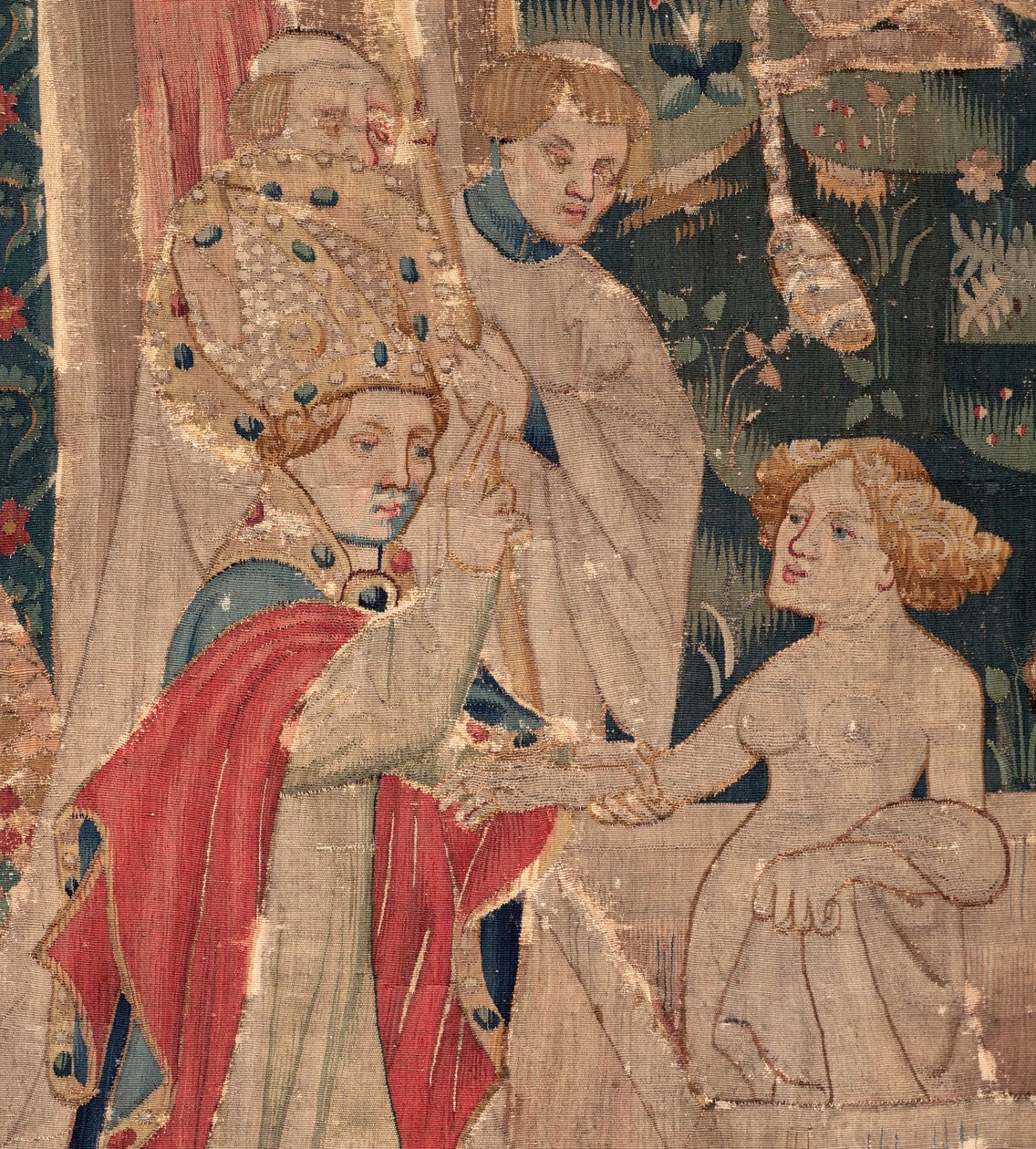 Saint Piat és Saint Eleuthère története, 12. jelenet: A tribün lányának feltámadása Részlet. alkotó: Unknown artist