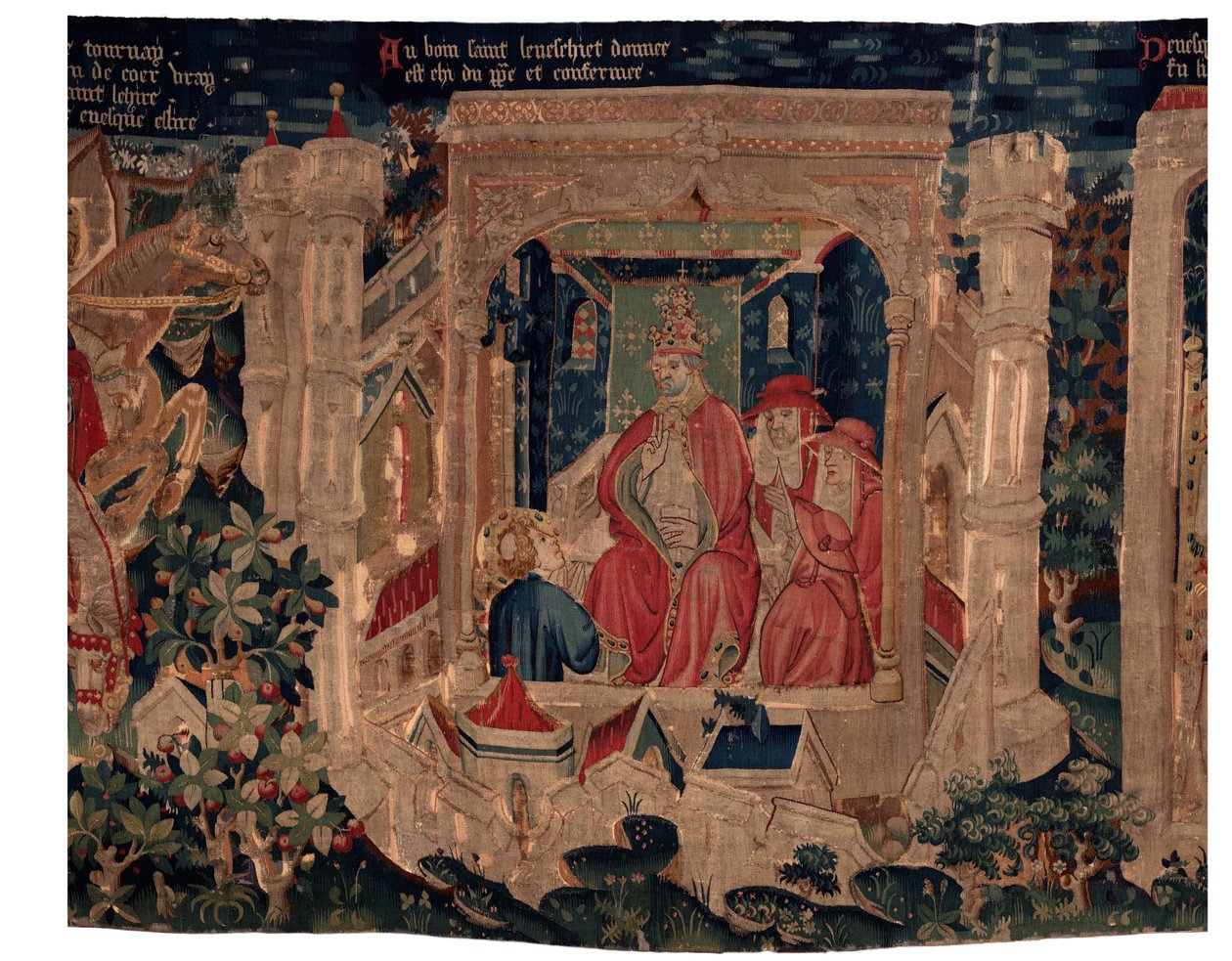 Saint Piat és Saint Eleuthère története, 9. jelenet Saint-Éleuthère-t megerősítik Tournai püspökeként (Au boin saint l