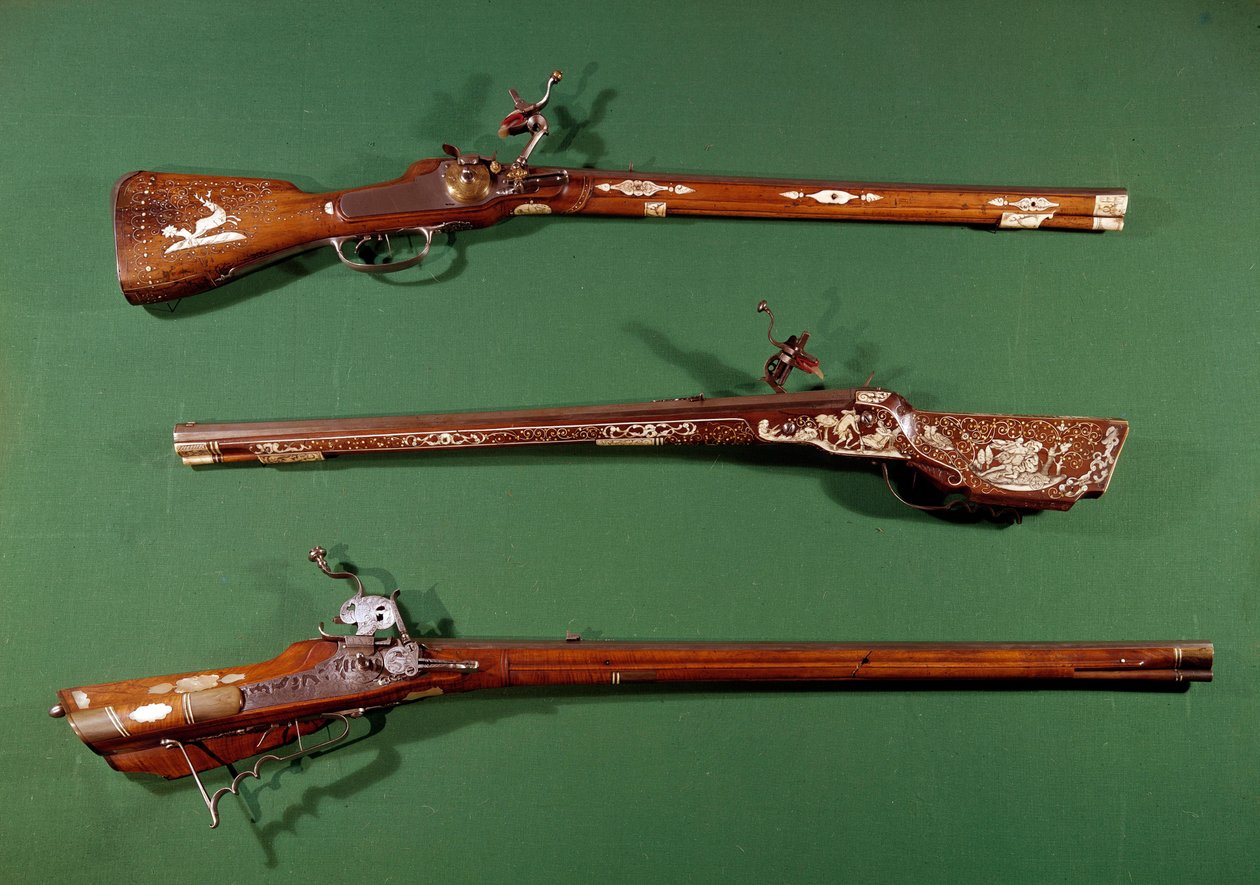 Vadászpuskák. 16. századi Gien, vadászati múzeum alkotó: Unknown artist