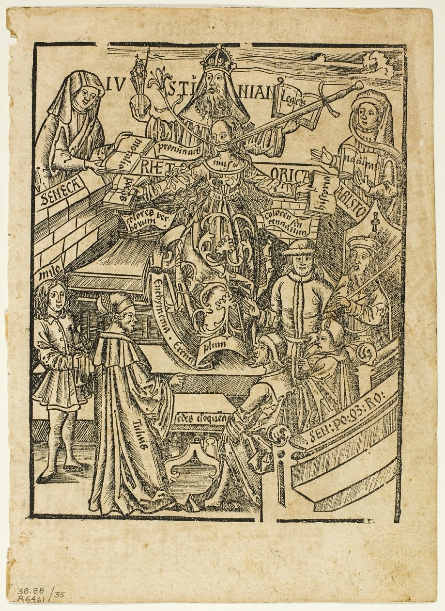 Illusztráció a Margarita philosophica, 35. tábla a XVI. századi könyvek fametszetei című kötetből. alkotó: Unknown artist