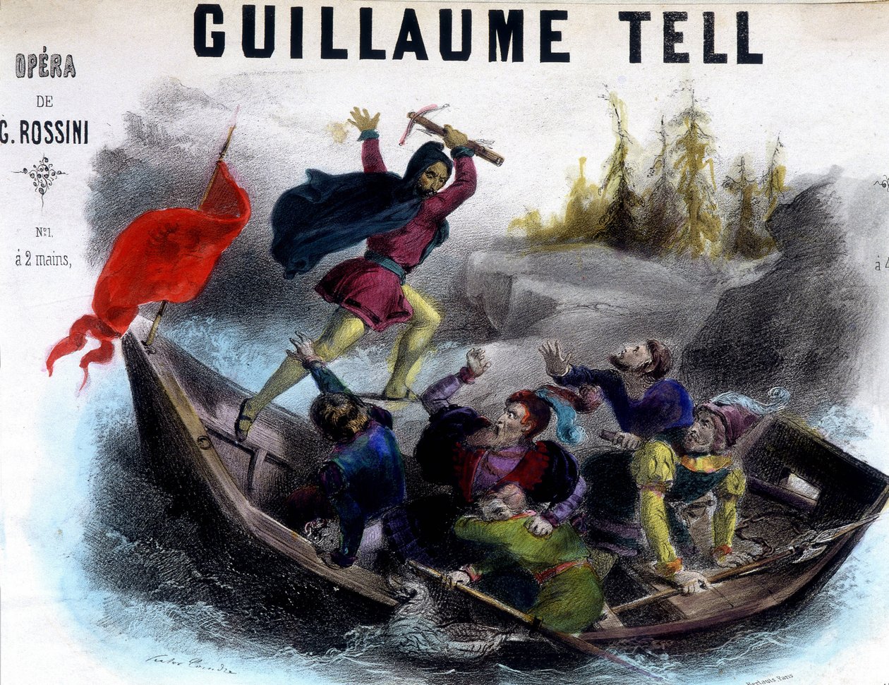 Illusztráció a „” Guillaume Tell” kottájáról alkotó: Unknown artist