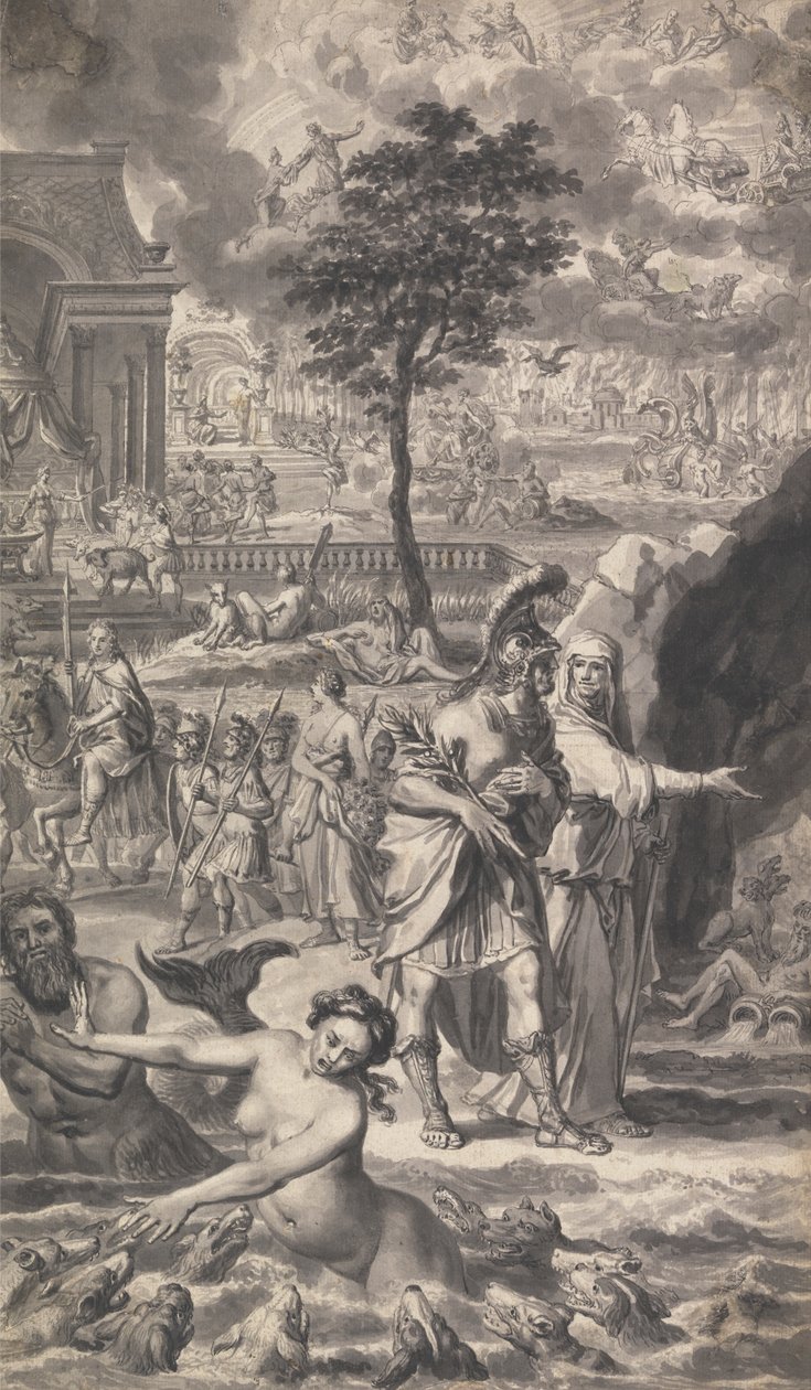 Illusztráció Tonson Ovidius metamorfózisához (egy a négy közül) alkotó: Unknown artist