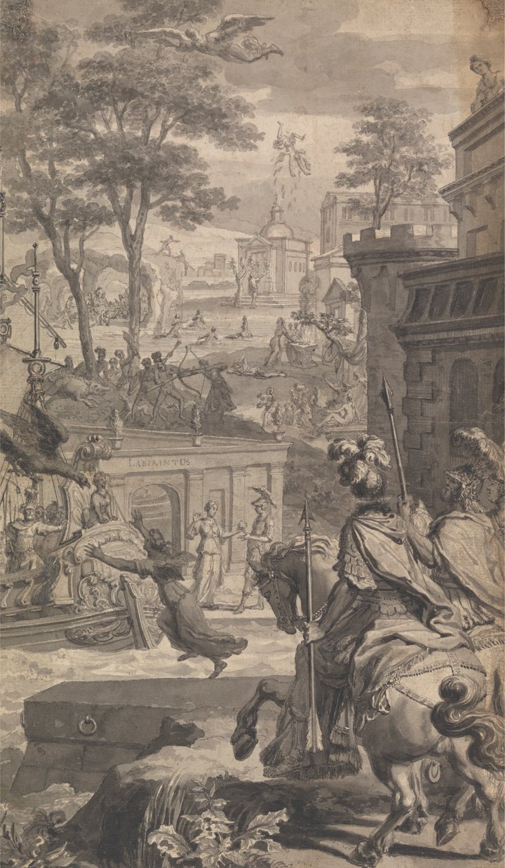 Illusztráció Tonson Ovidius metamorfózisához (négyből kettő) alkotó: Unknown artist