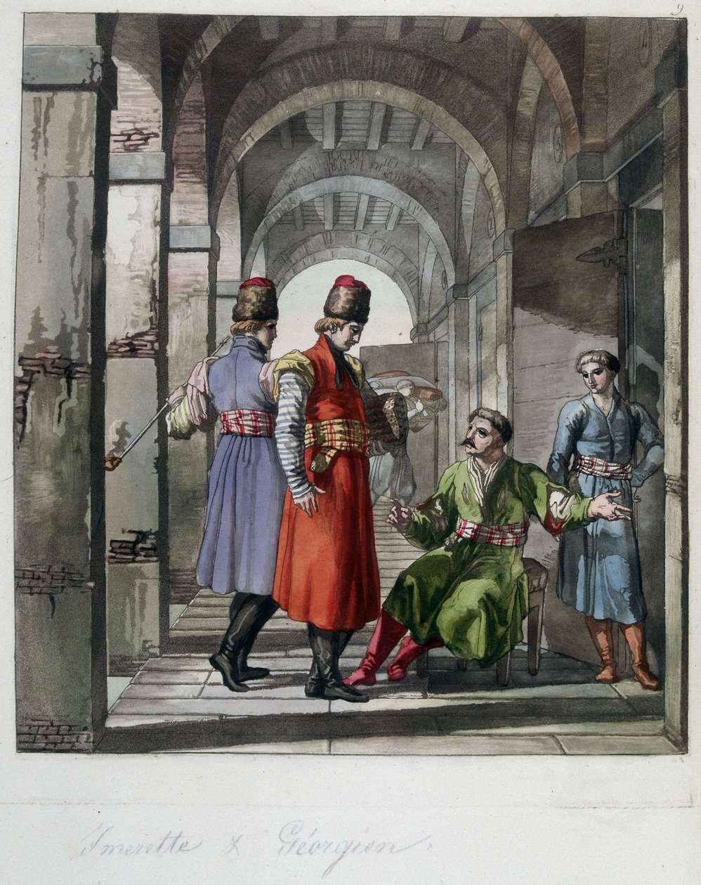 Imerette és grúz, Kaukázus. „A régi és modern jelmezben” alkotó: Unknown artist
