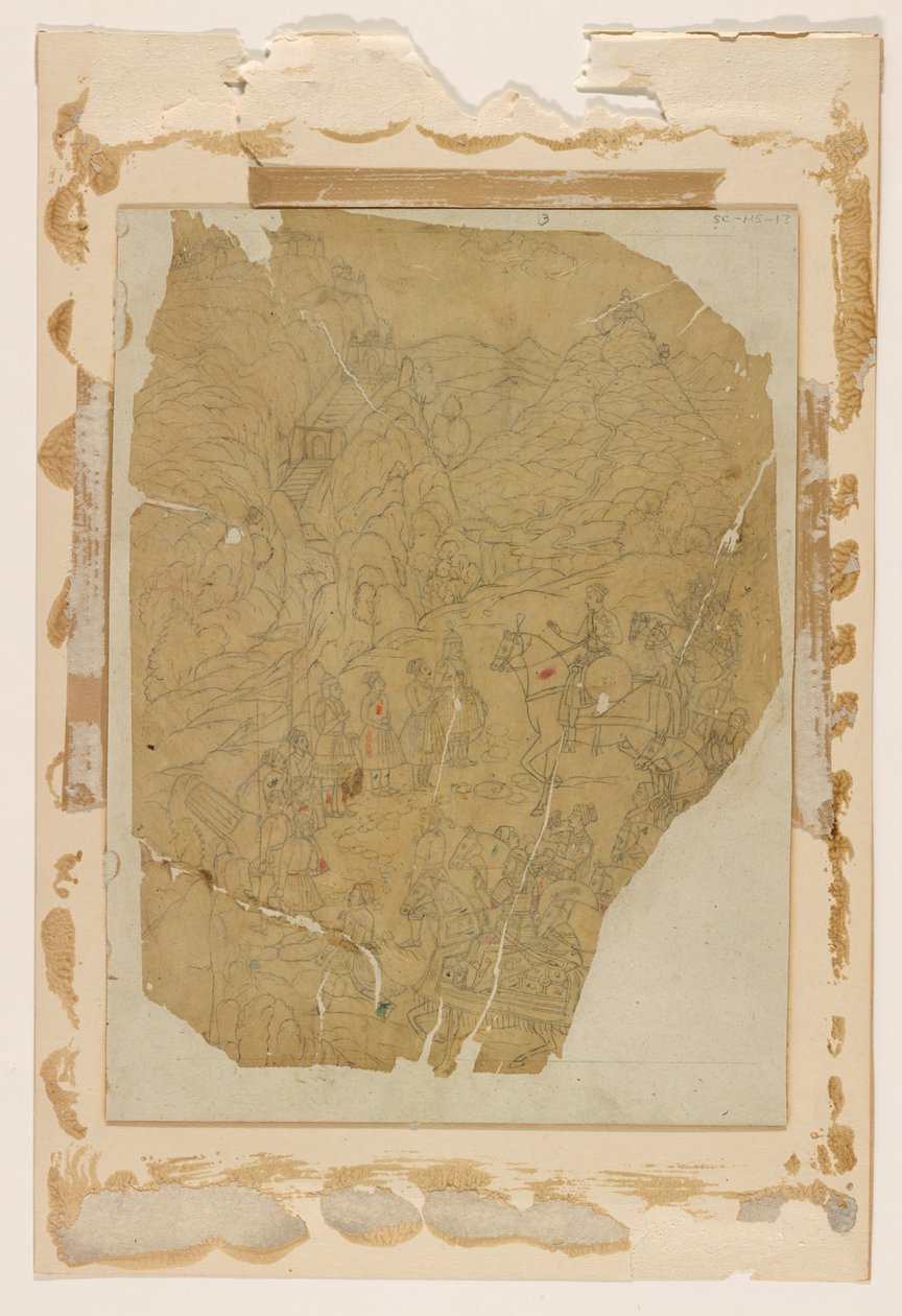 indiai kézirat; Mogul, 17. század alkotó: Unknown artist