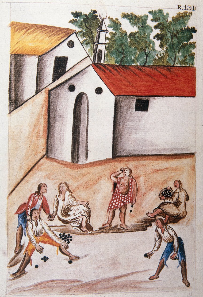 A "Trujillo del Peru" vagy "Codex Martinez Companion" könyv, Baltazar Martinez Companion és Bujanda, Trujillo püspöke (1782-1785) alkotó: Unknown artist