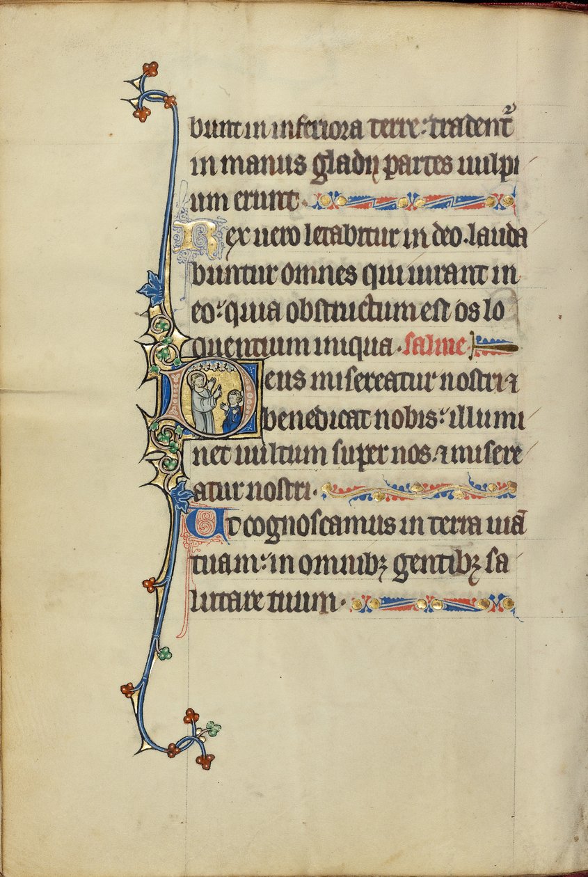 Kezdeti D: A Nimbed Man Speaking to Two Person alkotó: Unknown artist