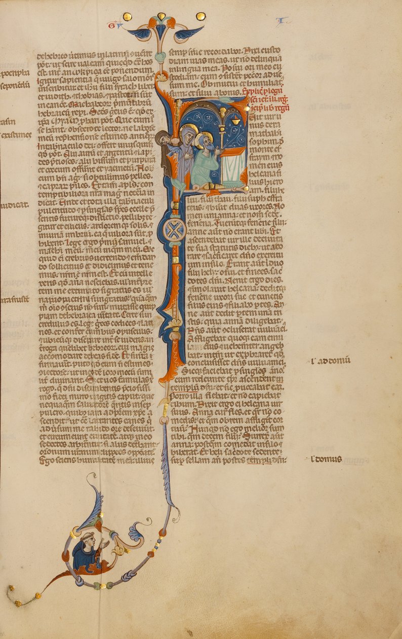 F kezdetű: Elkána Hannával és Péninnával a templomban alkotó: Unknown artist