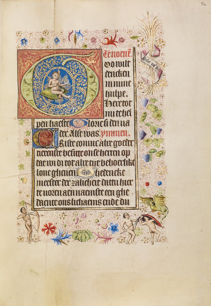 G kezdőbetű: A Krisztusgyermek, kezében egy gömböt tartva alkotó: Unknown artist