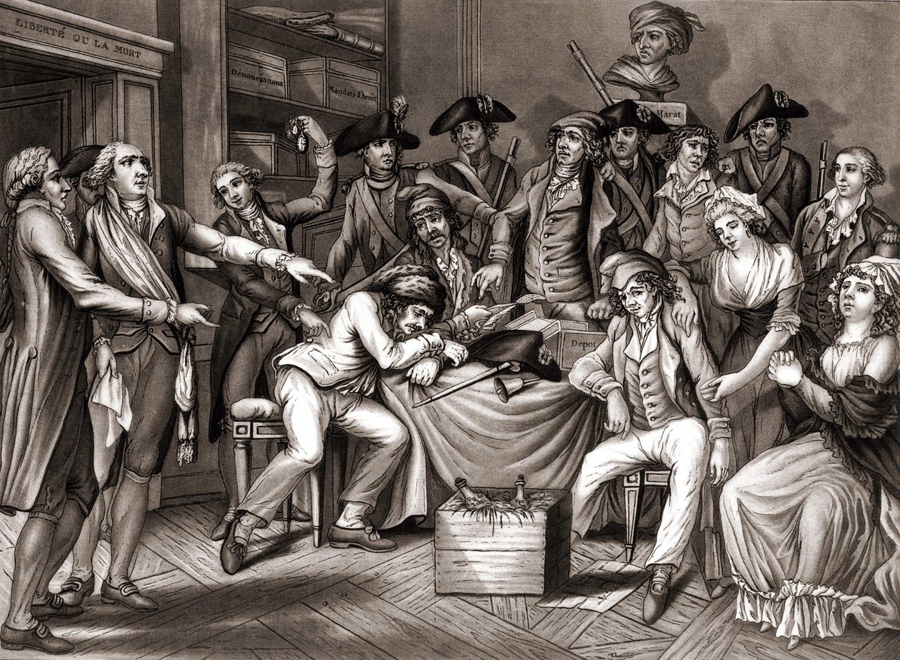 A Forradalmi Bizottság belseje. 1794. v. alkotó: Unknown artist