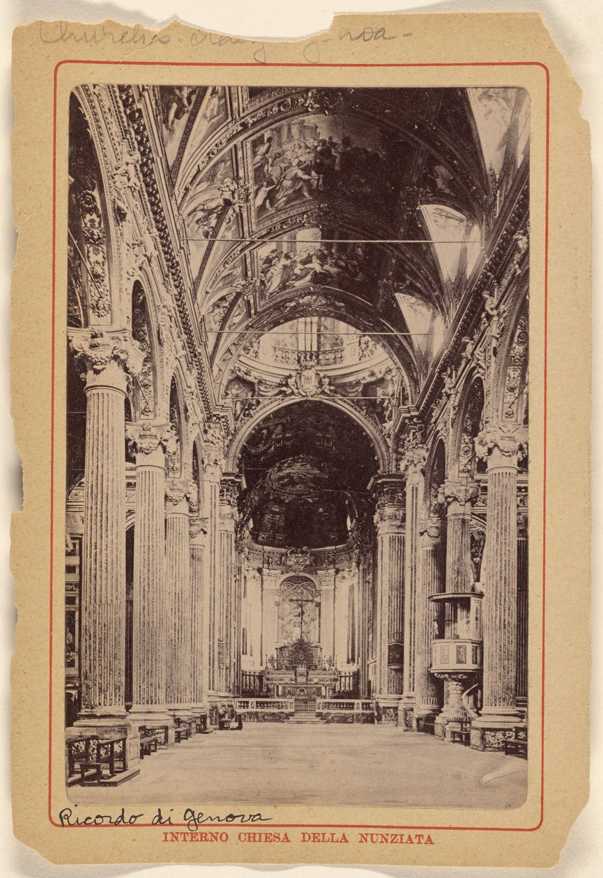 A Nunziata templom belseje alkotó: Unknown artist