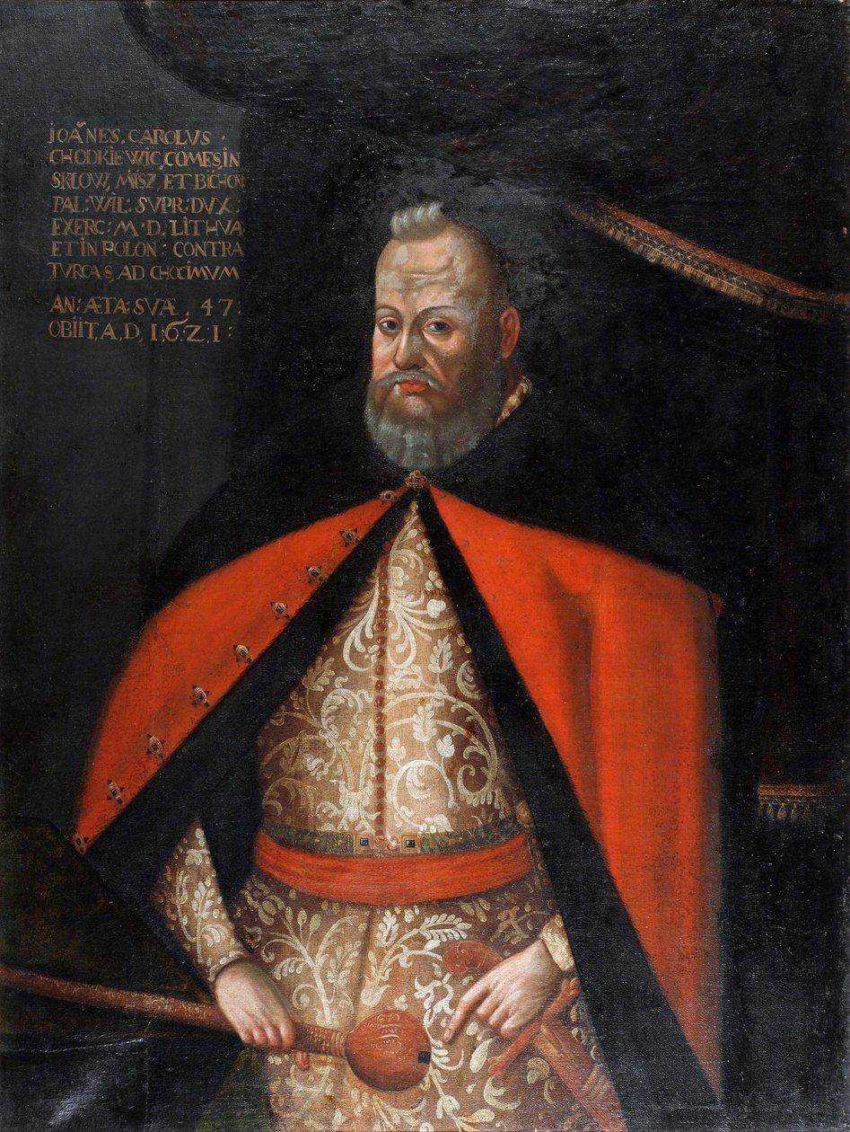 Jan Karol Chodkiewicz, Lituanie grand hetman – Jan Karol Chodkiewicz (1560-1621), névtelen portréja. Olajfestmény alkotó: Unknown artist