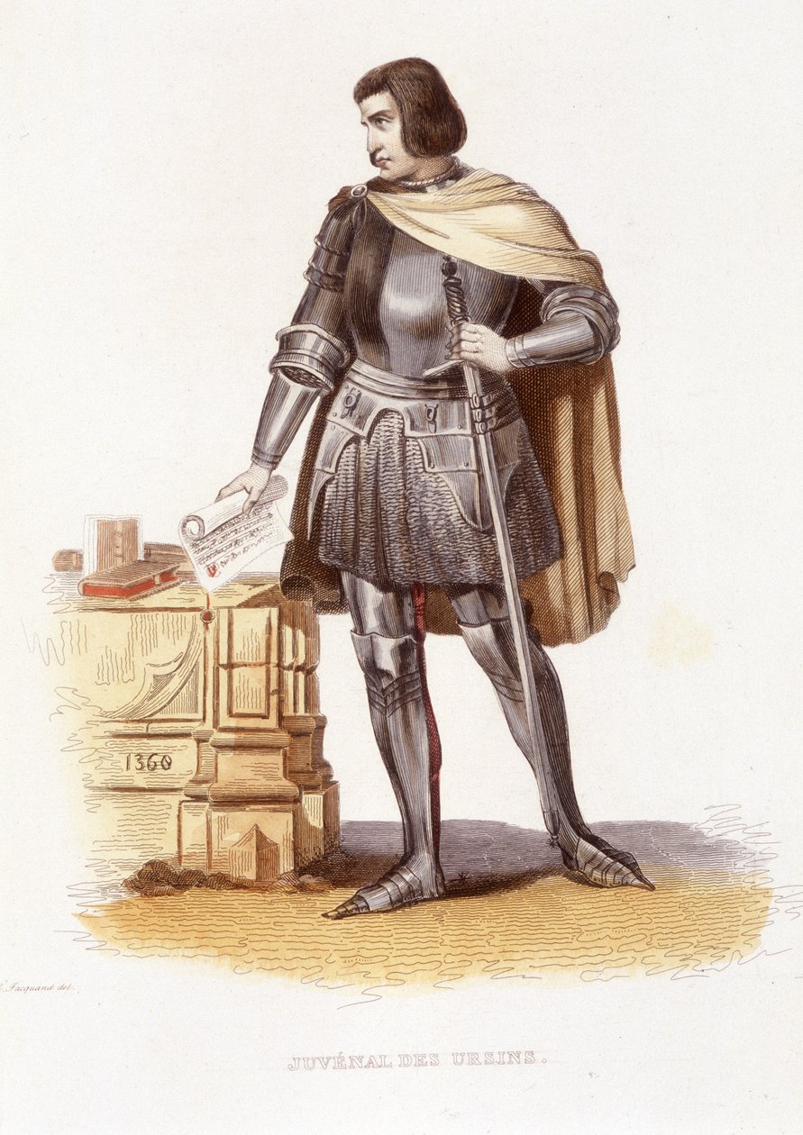 Jean Juvenal (vagy Jouvenel) des Ursins (1360-1431), francia bíró – a „Le Plutarque francais” Ed. Mennechet-ben alkotó: Unknown artist