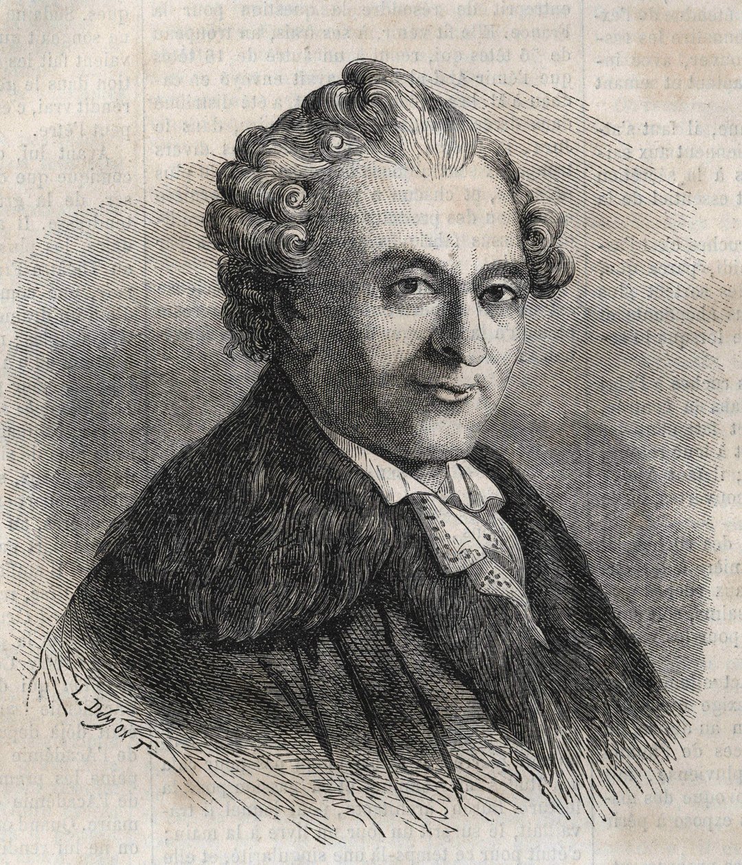Jean Michel Sedaine. francia drámaíró 1719-1797 alkotó: Unknown artist