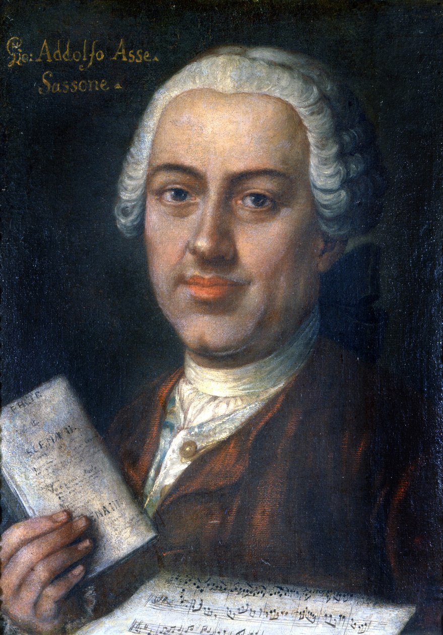 Johann Adolf Hasse német zeneszerző 1699-1783, Milánói Scala Múzeum alkotó: Unknown artist