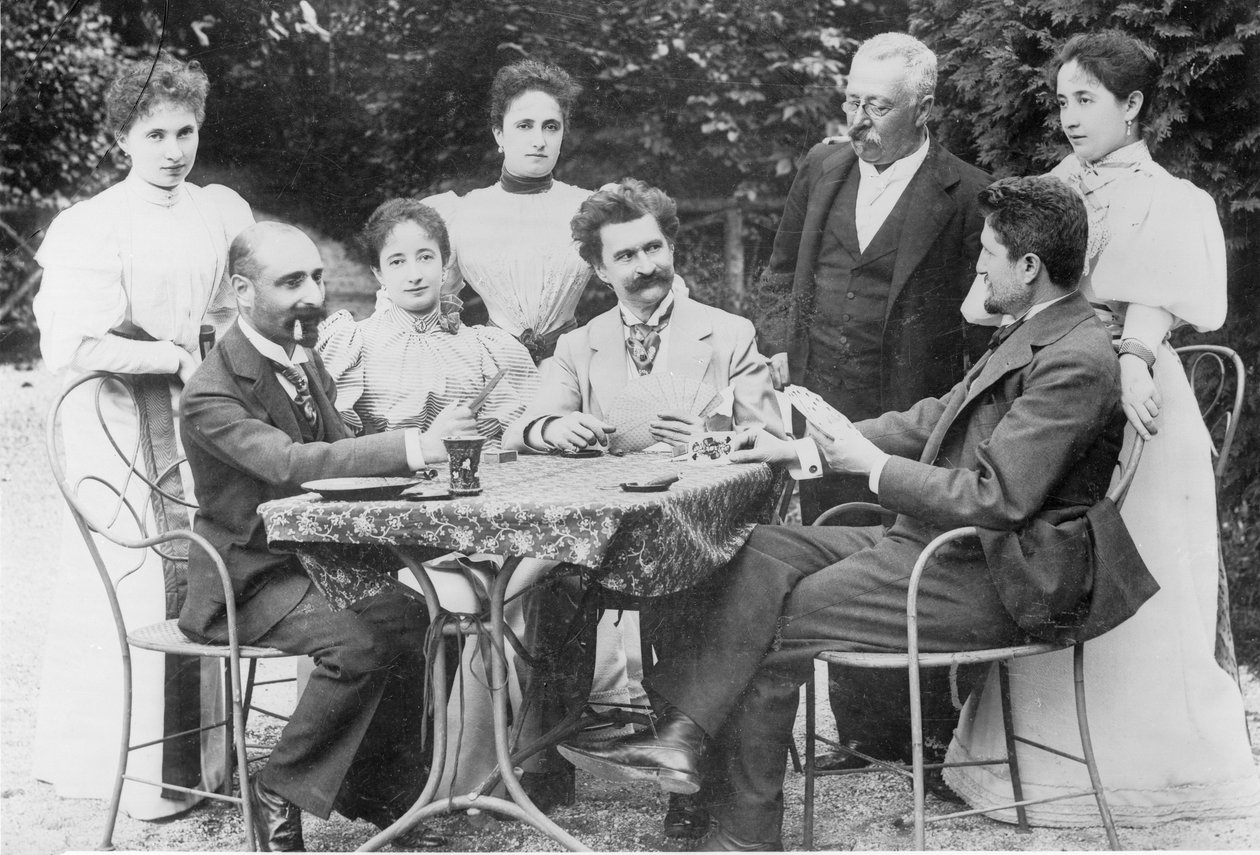 Johann Strauss a társak körében Ischlben alkotó: Unknown artist