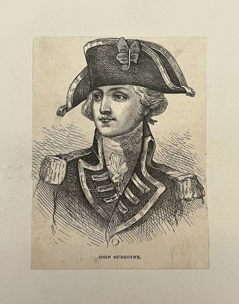 John Burgoyne alkotó: Unknown artist