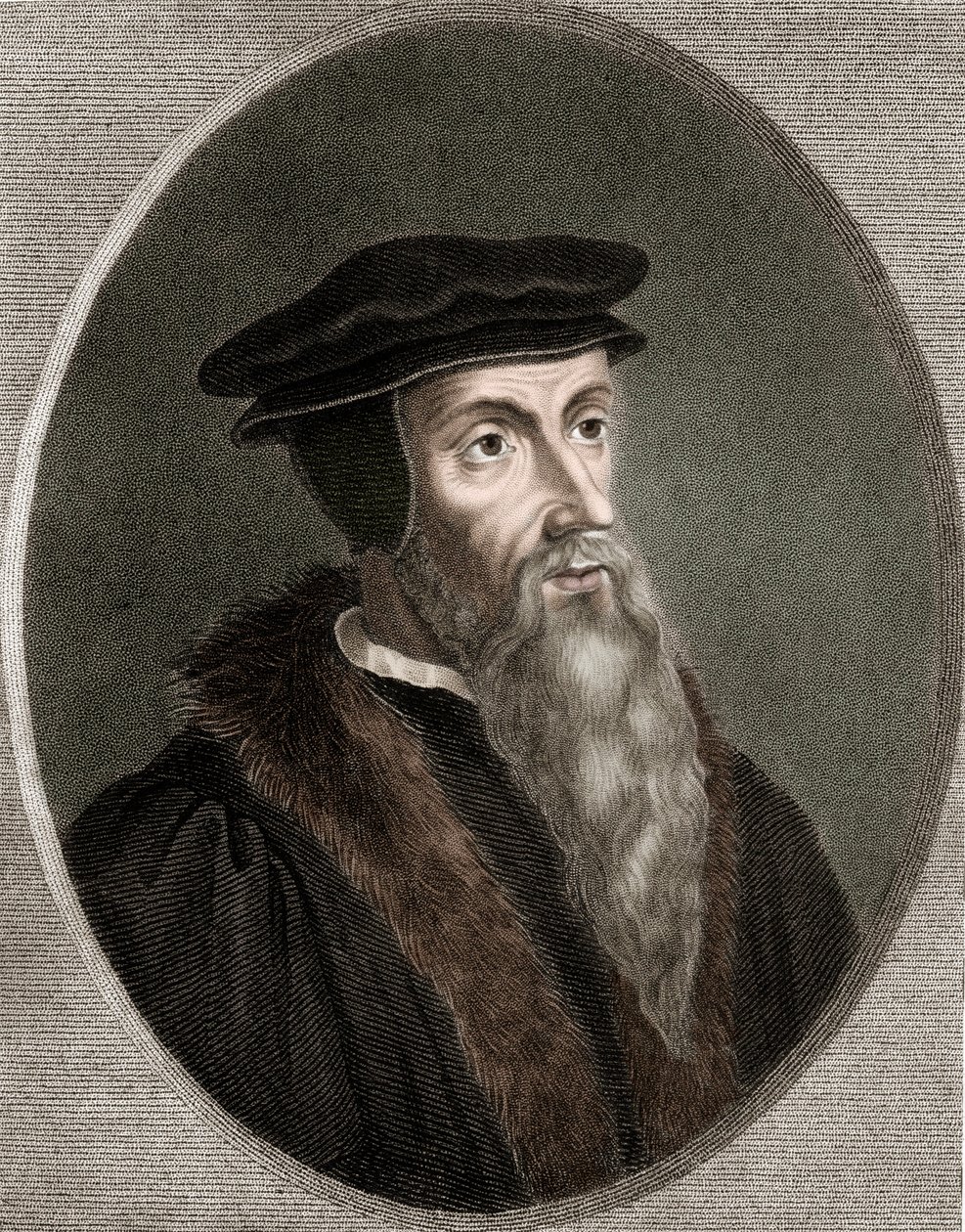 John Calvin - Jean Calvin 1509-1564 - metszet - XIX. alkotó: Unknown artist