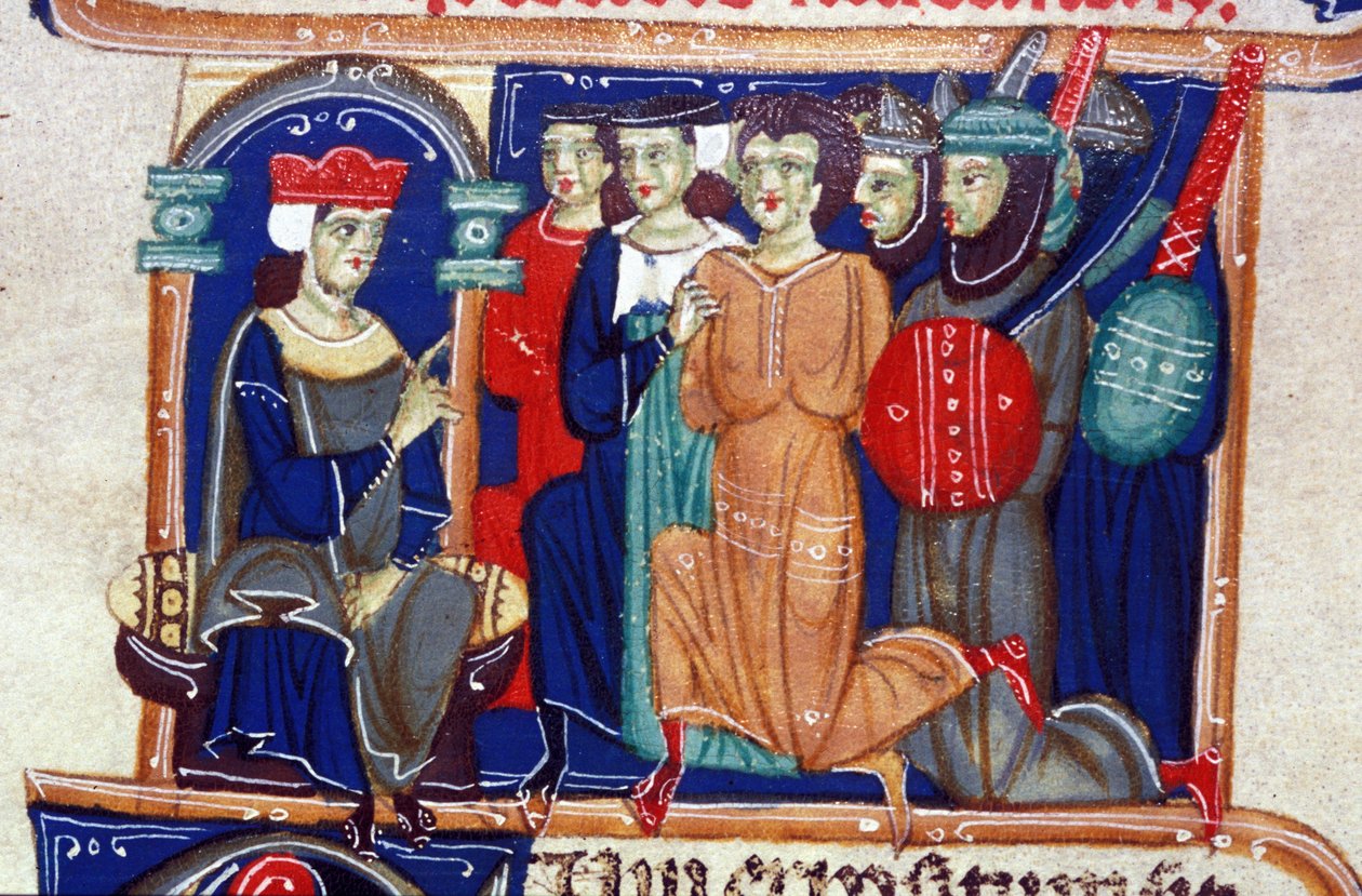 Egy bűnöző ítélete. 14. századi kézirat. Biblioteca Braidense, Milánó. alkotó: Unknown artist