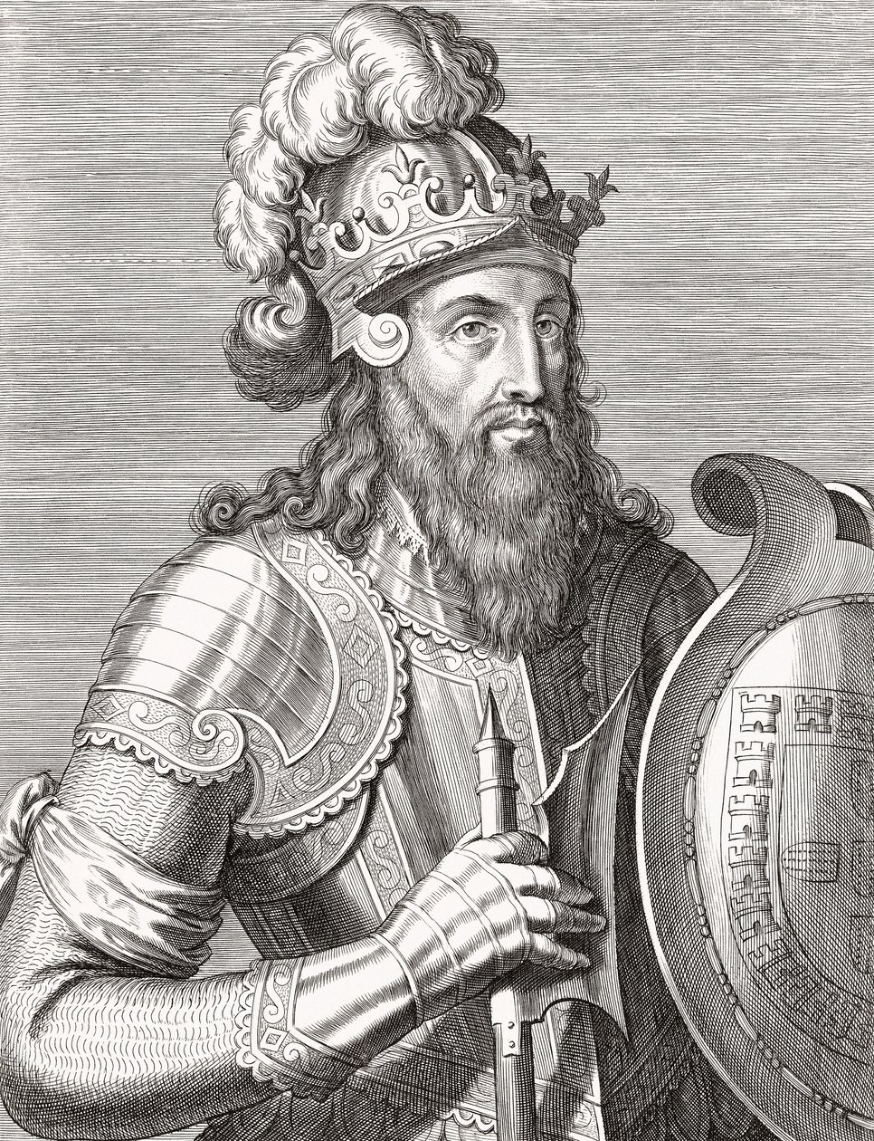 III. Afonz portugál király. Portré. alkotó: Unknown artist