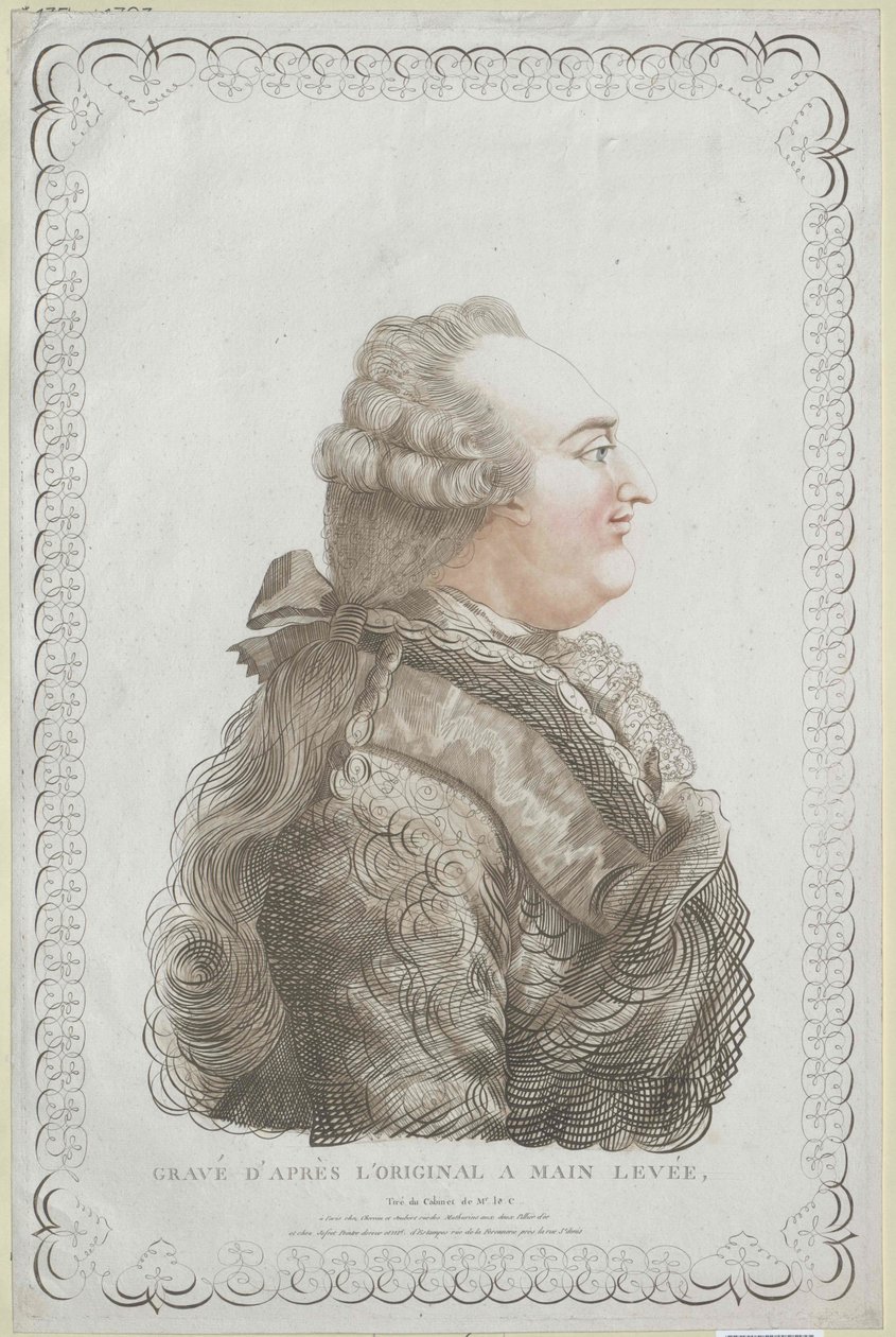 XVI. Lajos francia király (nyomtatás) alkotó: Unknown artist