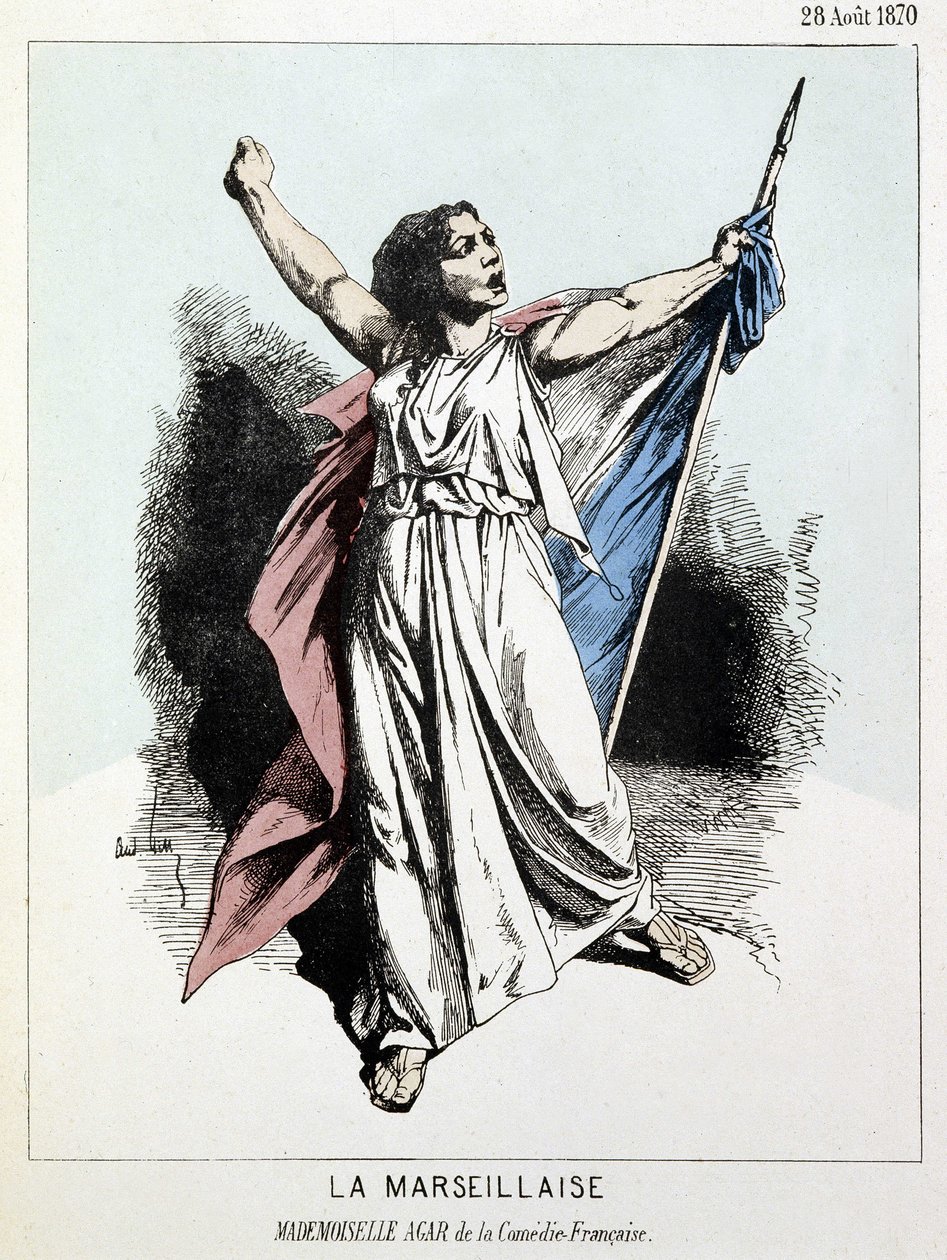 La Marseillaise: Agar kisasszony a francia vígjátékból alkotó: Unknown artist