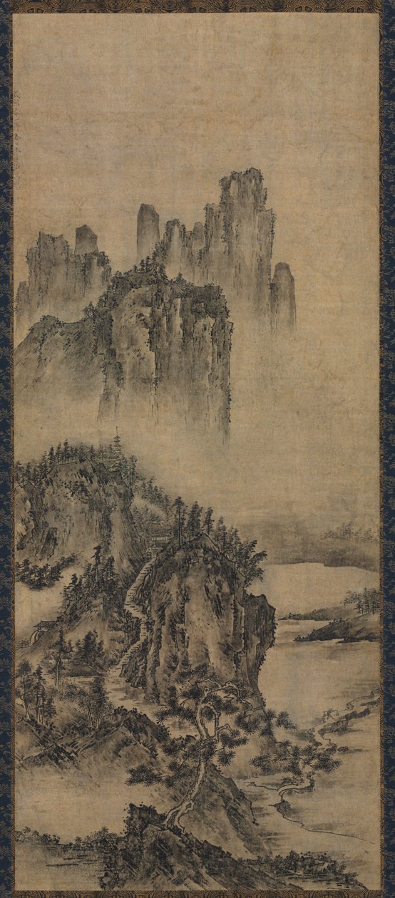 Táj egy távoli templommal alkotó: Unknown artist