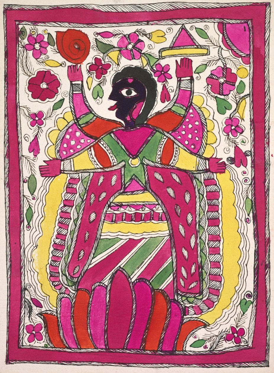 Nagy, többkarú alak balra néz alkotó: Unknown artist