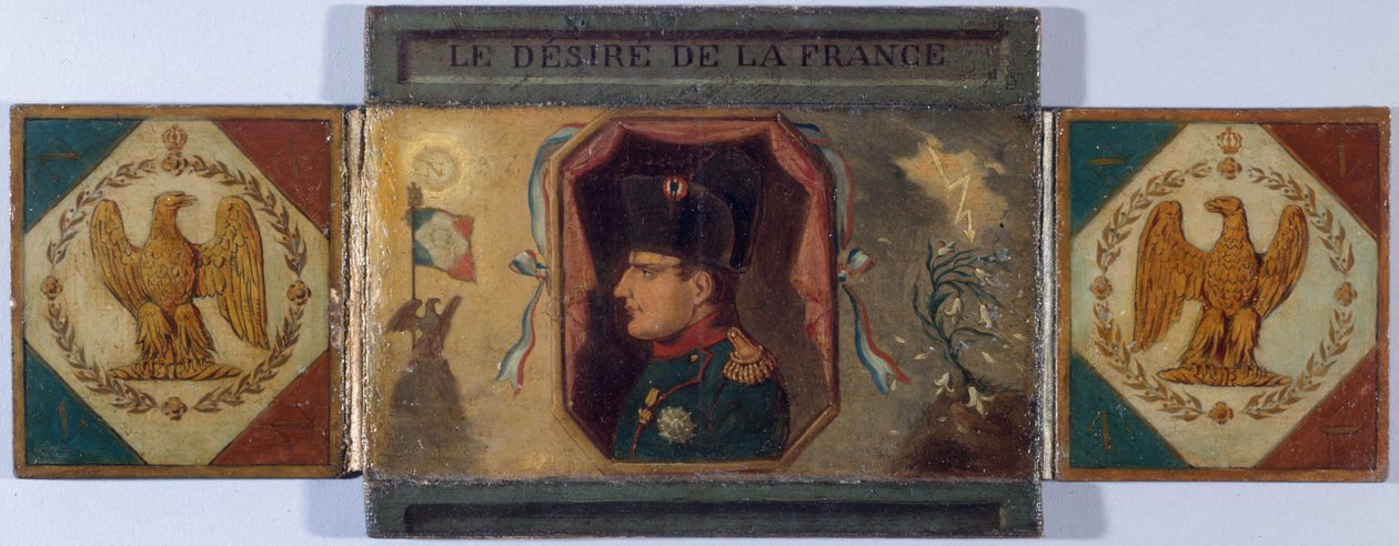 "Le Désiré de la France". XVIII. Lajos portréja és Napóleon rejtett portréja, 1815 körül (olaj, vászon, kartonra erősítve). alkotó: Unknown artist