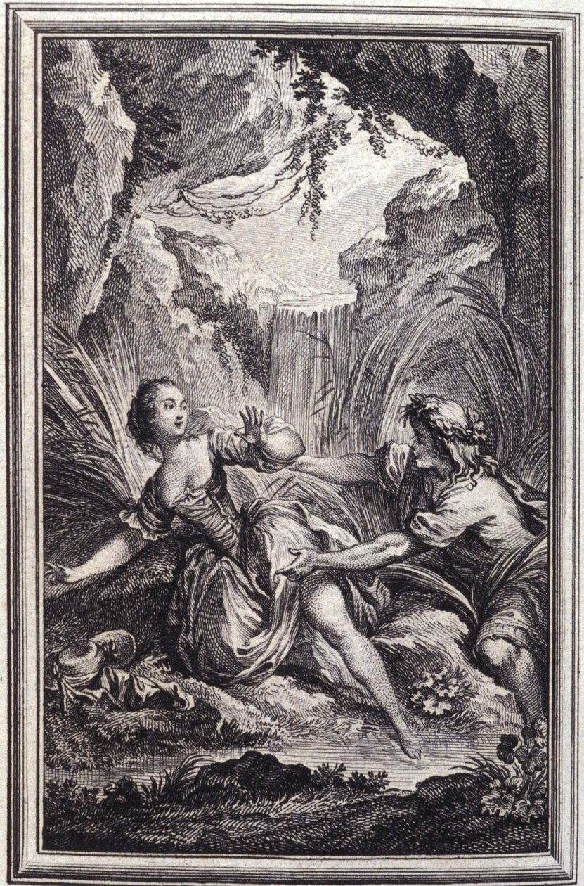 The Scamander River – Jean La Fontaine „Mesék és novellák versben” című részében. 1762. alkotó: Unknown artist
