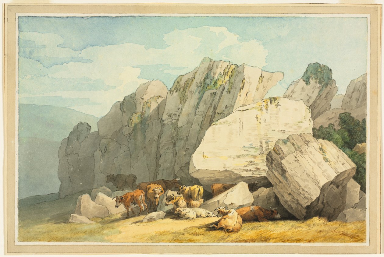 Leigh Tor Rocks a Poundsgate-nél, a New Bridge on the Dart közelében, Devonban alkotó: Unknown artist