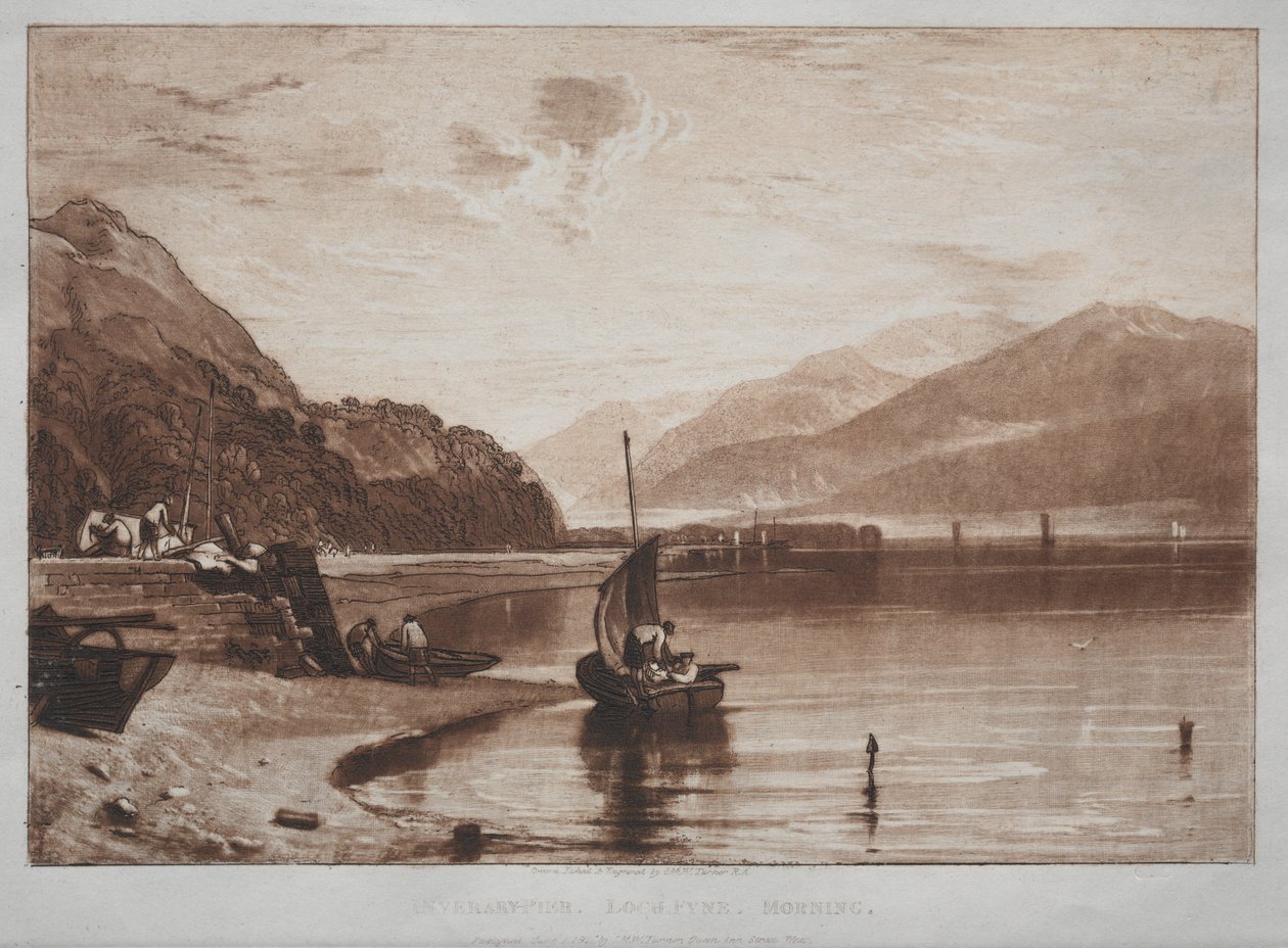 Liber Studiorum: Inverary Pier, Loch Fyne, Reggel alkotó: Unknown artist