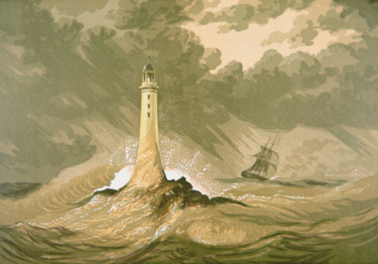 Világítótorony vitorlás hajóval alkotó: Unknown artist