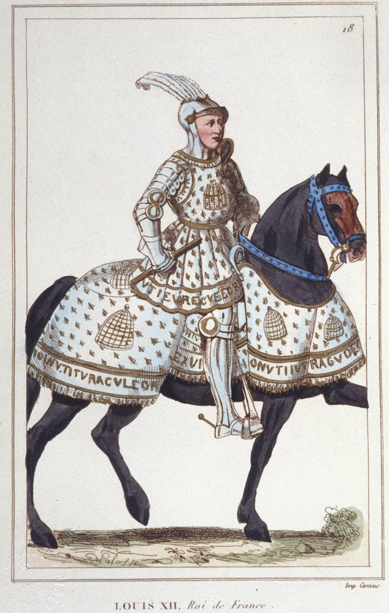 XII. Lajos (1462-1515), francia király 1830-as metszete alkotó: Unknown artist