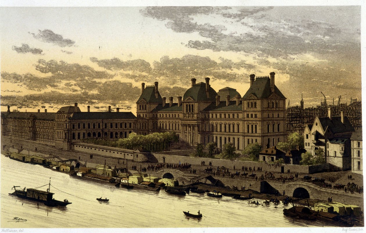 Louvre XIV. Lajos vezetése alatt „” Párizsban a korszakon át a 13. századtól napjainkig”” 1882 alkotó: Unknown artist