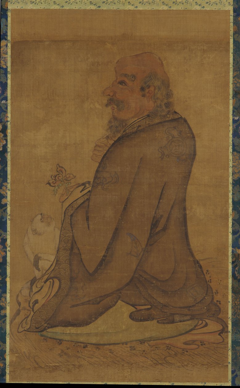 Luohan fehér majommal alkotó: Unknown artist