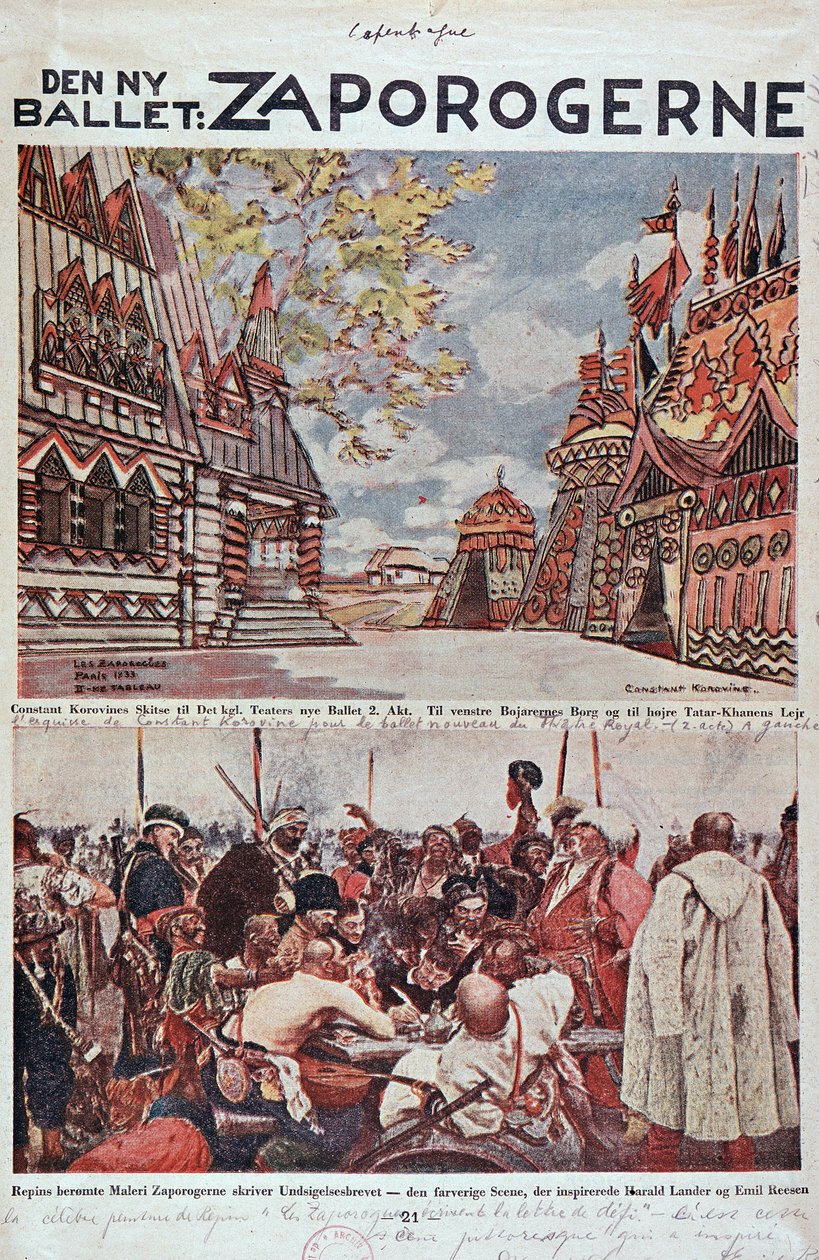 Lyric Theatre: The Zaporogues (Zaporogerne) - Opera Biblia. alkotó: Unknown artist