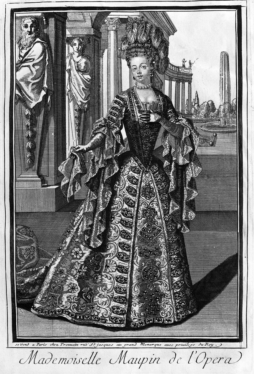 Mademoiselle Maupin (1670-1707), francia énekes. alkotó: Unknown artist