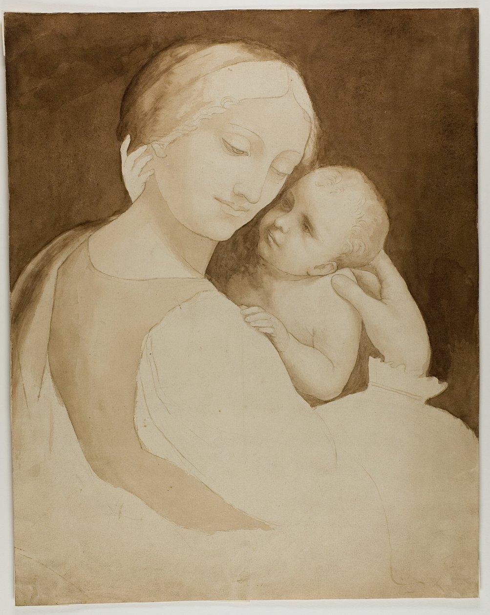 Madonna és gyermeke (recto), és női torzó töredéke (verso) alkotó: Unknown artist