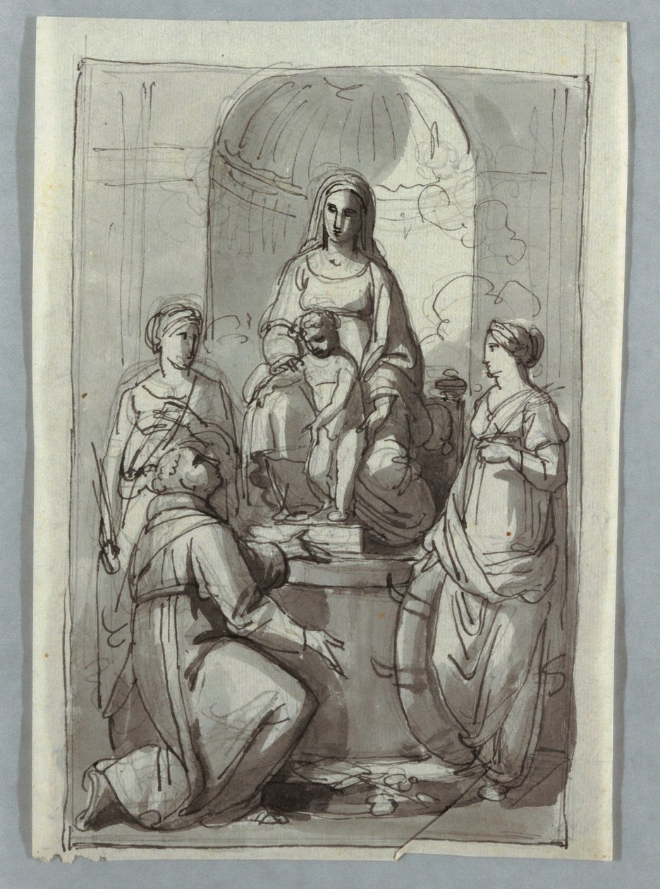 Madonna szentekkel alkotó: Unknown artist