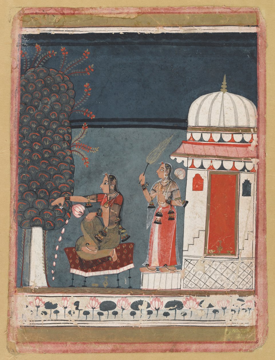 Malashri Ragini egy Ragmala sorozatból alkotó: Unknown artist