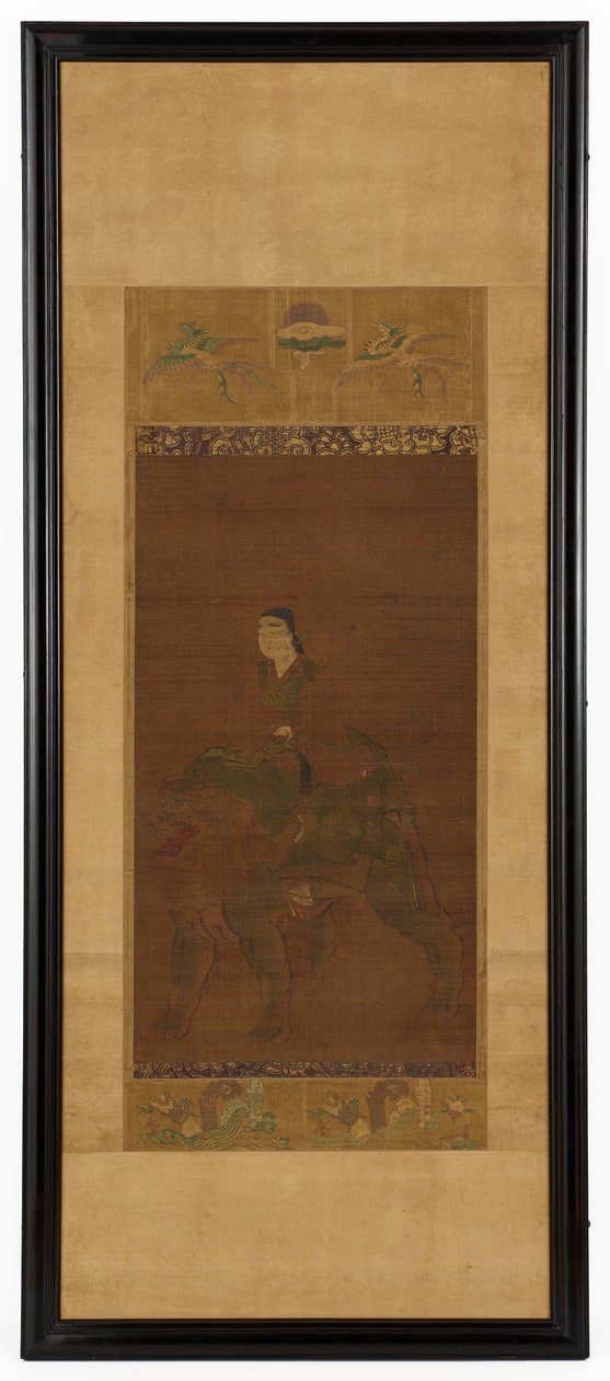 Manjushri riding a lion alkotó: Unknown artist