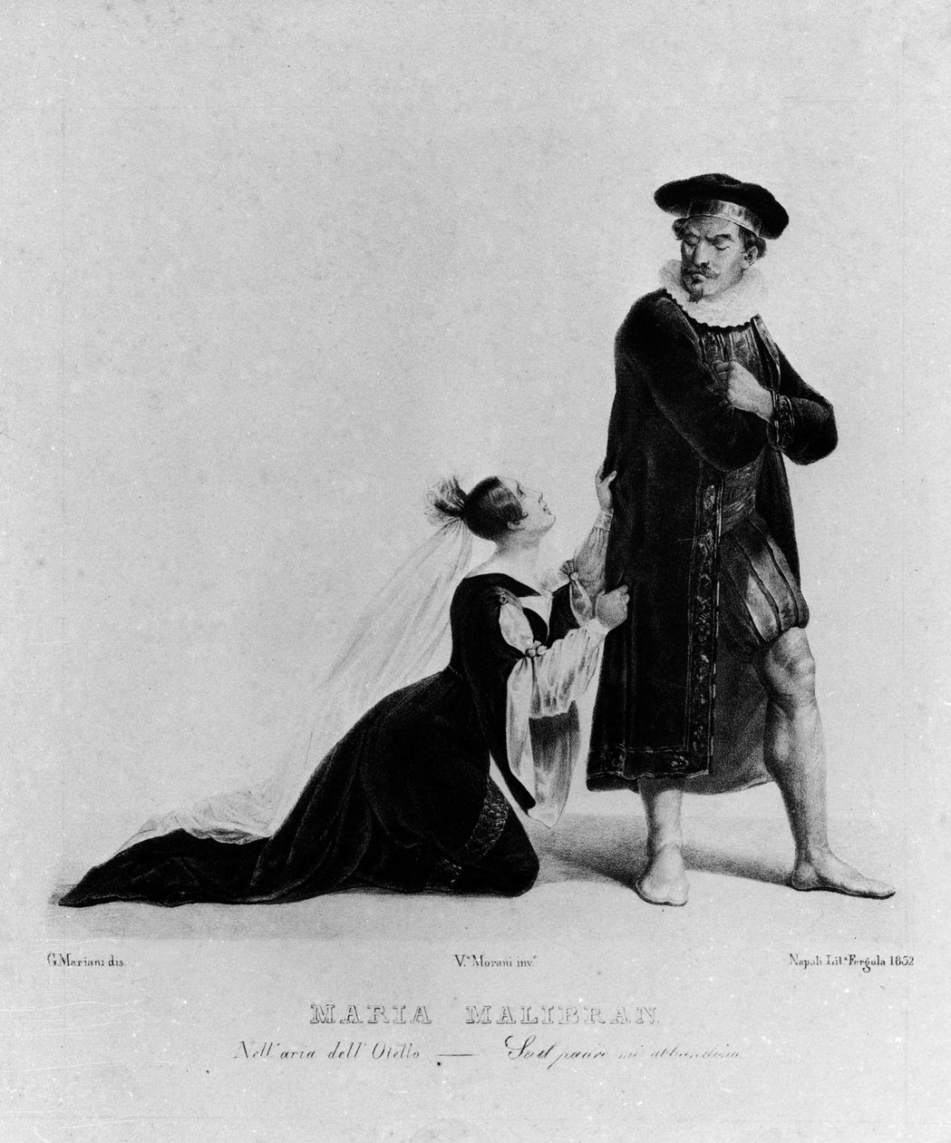 Maria Garcia Giuseppe Verdi "Otelló"-nak nevezte a Malibran (1808-1836) énekesnőjét: "Atyám, ha elhagysz..." alkotó: Unknown artist