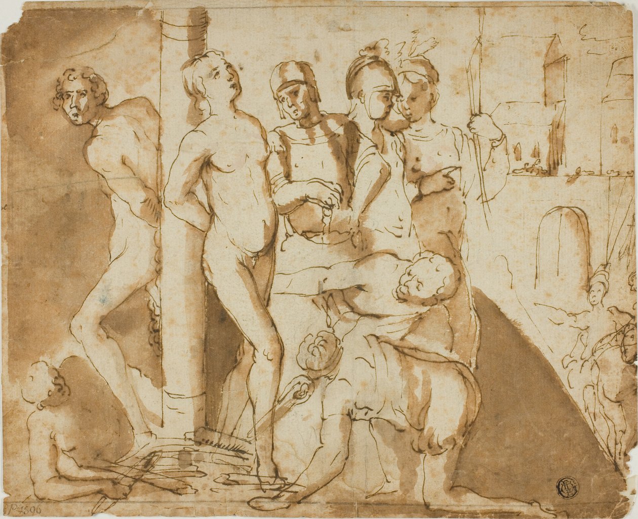 Két szent mártíromsága alkotó: Unknown artist