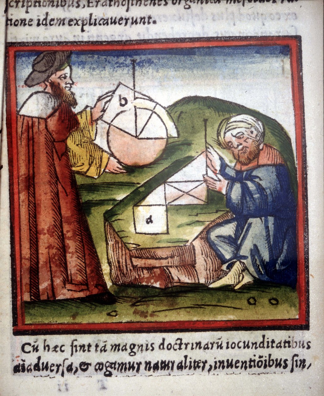 Matematikusok. 15. századi kézirat. alkotó: Unknown artist