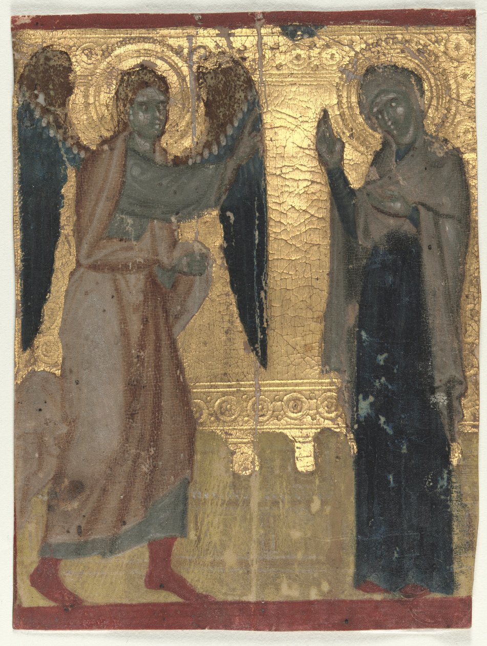 Órakönyvből kivágott miniatűr: Az Angyali üdvözlet alkotó: Unknown artist