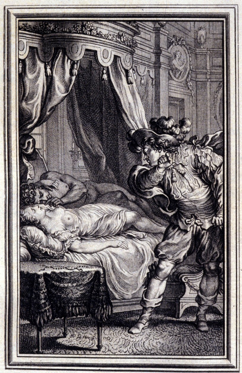 Mona Lisa – Jean La Fontaine „Mesék és novellák versben” című részében. 1762. alkotó: Unknown artist