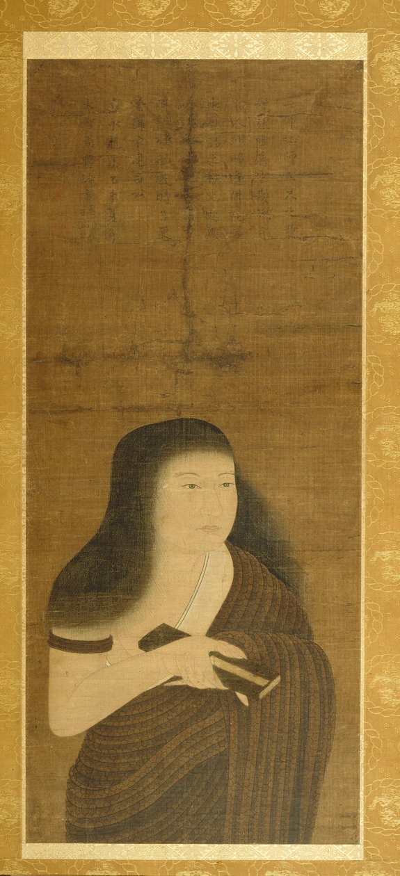 Fonott fűből készült köntösbe öltözött Monju (Nawa Monju) alkotó: Unknown artist