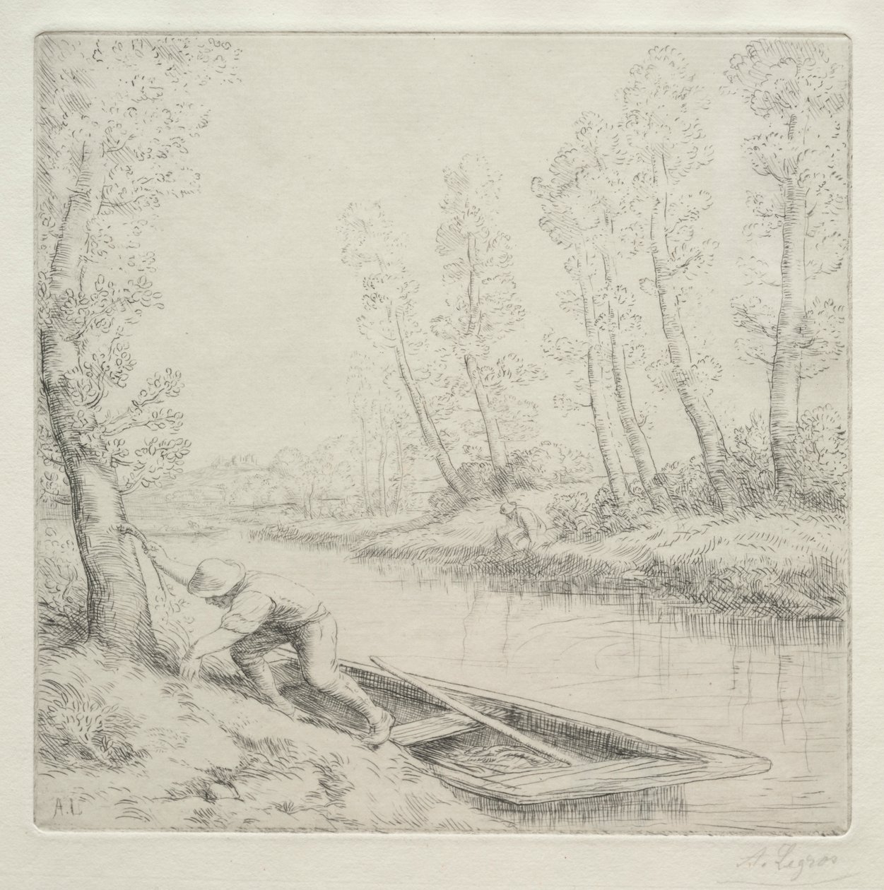 Reggel a folyón alkotó: Unknown artist